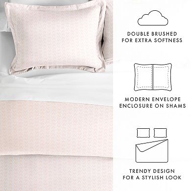 Urban Loft's 3pc Classic Essential Patterns Duvet Cover Bed Set With Shams
