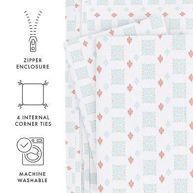 Urban Loft's 3pc Classic Essential Patterns Duvet Cover Bed Set With Shams