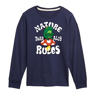 Boys 8-20 Nature Rules Long Sleeve Graphic Tee