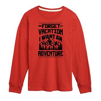Boys 8-20 Adventure Long Sleeve Graphic Tee