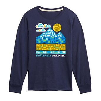 Boys 8-20 Naturally Awesome Long Sleeve Graphic Tee