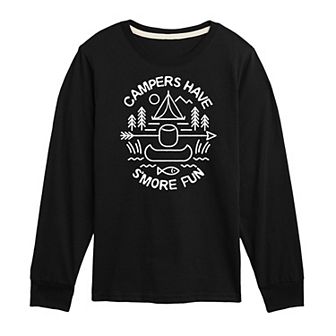 Boys 8-20 S'more Fun Long Sleeve Graphic Tee