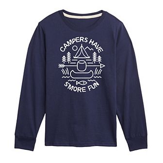 Boys 8-20 S'more Fun Long Sleeve Graphic Tee