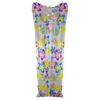 6' Blue and Yellow Flowers Inflatable Swimming Pool Float