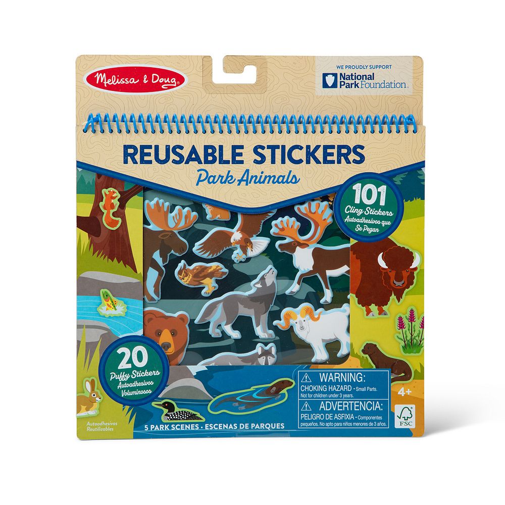 Melissa Doug National Parks Reusable Stickers Jumbo Pad