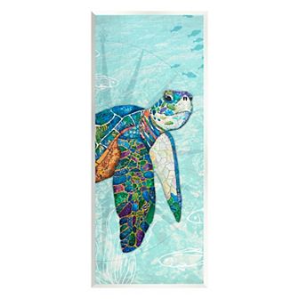 Stupell Home Decor Sea Turtle Underwater Wall Plaque