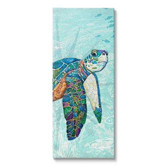 Stupell Home Decor Sea Turtle Underwater Canvas Wall Art