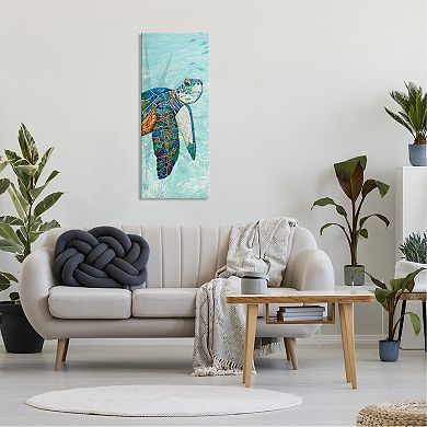 Stupell Home Decor Sea Turtle Underwater Canvas Wall Art