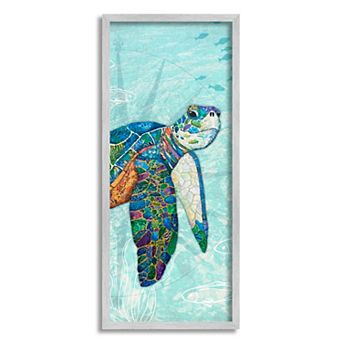 Stupell Home Decor Sea Turtle Underwater Framed Wall Art