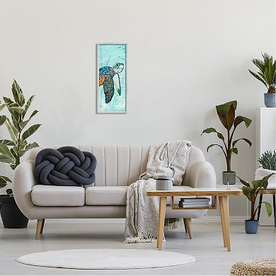 Stupell Home Decor Sea Turtle Underwater Framed Wall Art