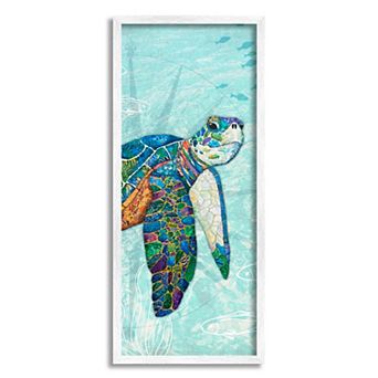 Stupell Home Decor Sea Turtle Underwater Framed Wall Art