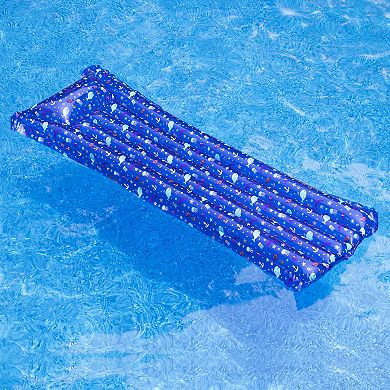 72'' Blue Aquatic Marine Animals Inflatable Pool Raft