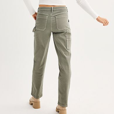 Juniors' SO® High-Rise Baggy Straight Jeans