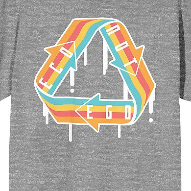 Men's Sunny Days Melting Rainbow Recycle Logo Tee