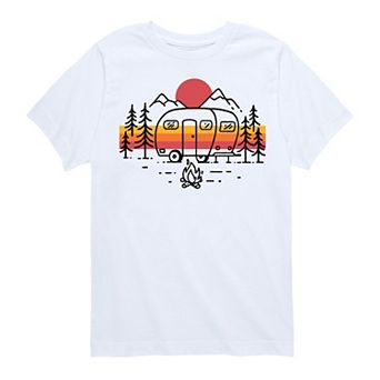 Boys 8-20 Camper Line Art Tee