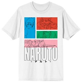Men's Naruto Classic Group Squares Tee