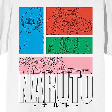 Men's Naruto Classic Group Squares Tee