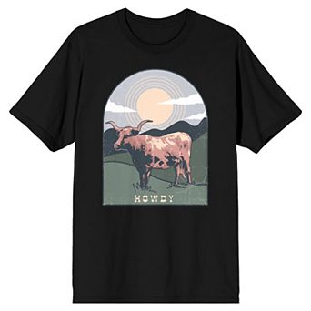 Men's Cow Western Howdy Graphic Tee