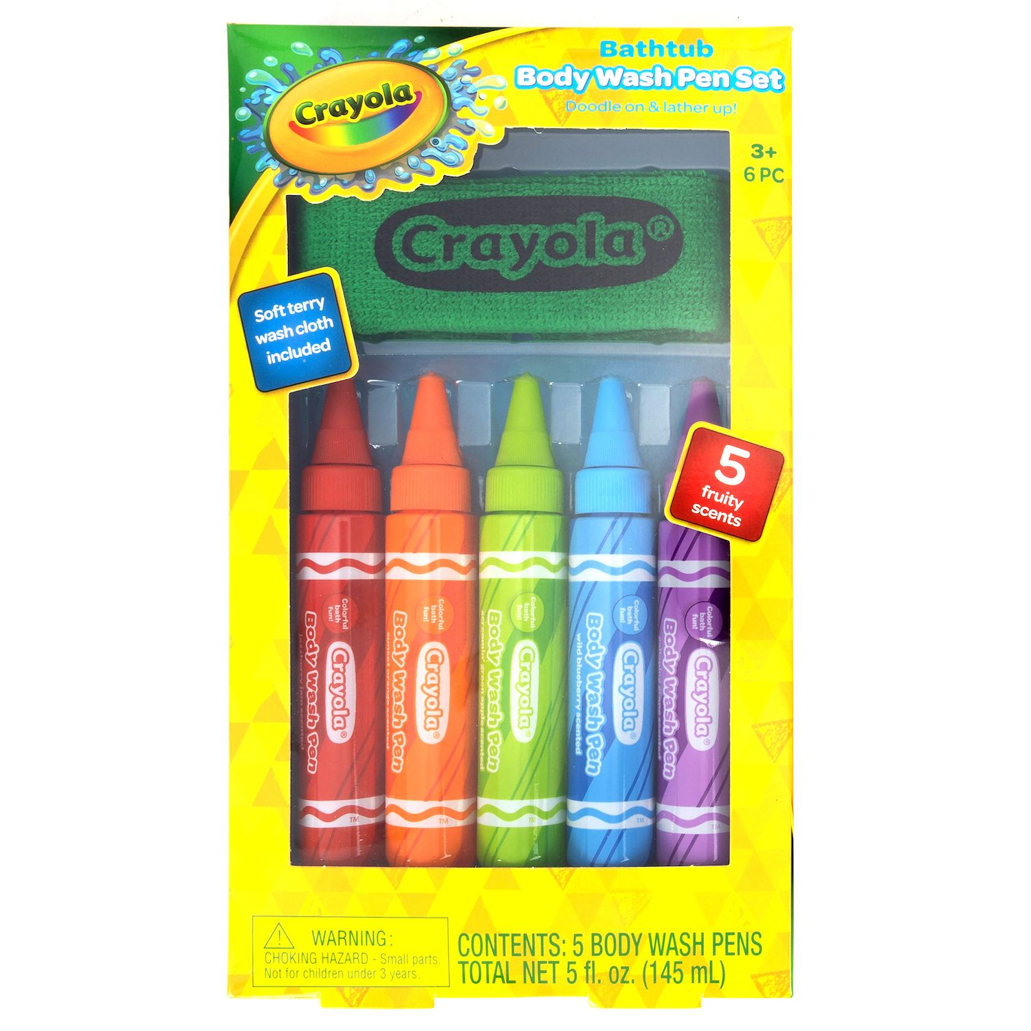 Crayola Bath Time Bundle - 9 Items: Bubble Bath, Bathtub Fingerpaint Soap,  Jumbo Wash Pens, and Body Wash