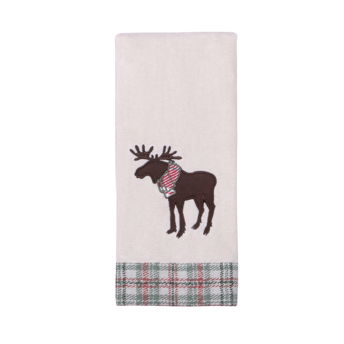 St. Nicholas Square® 2-Piece Plaid Monogram Hand Towel Set