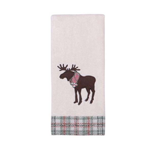 St. Nicholas Square® Buffalo Check Plaid Merry Christmas Hand Towel