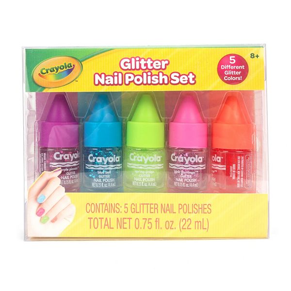 Crayola 5Pack Glitter Nail Polish Set