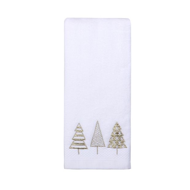 St. Nicholas Square® 2-Piece Plaid Monogram Hand Towel Set