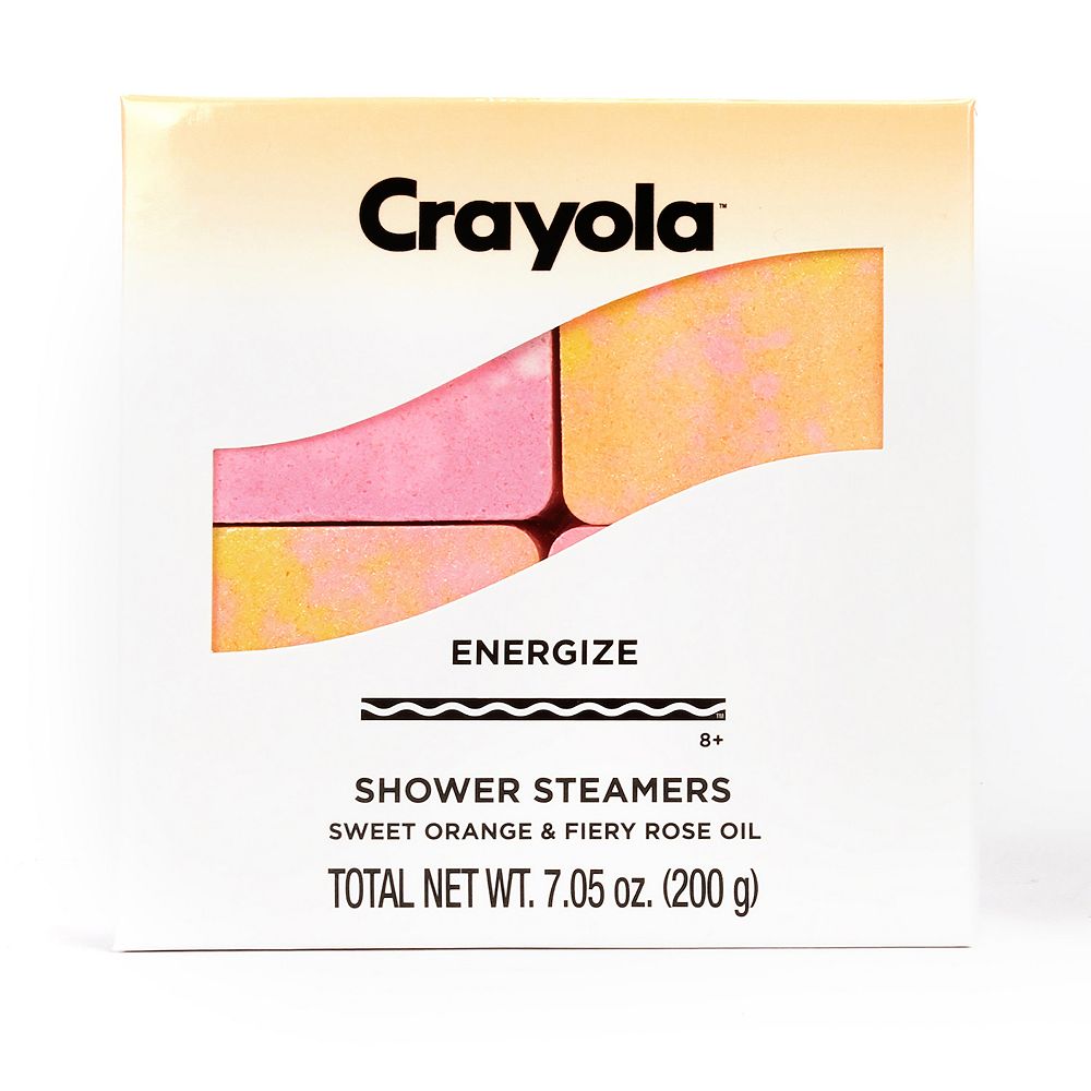 Crayola 4-Pack Shower Steamers - Sweet Orange & Fiery Rose Oil