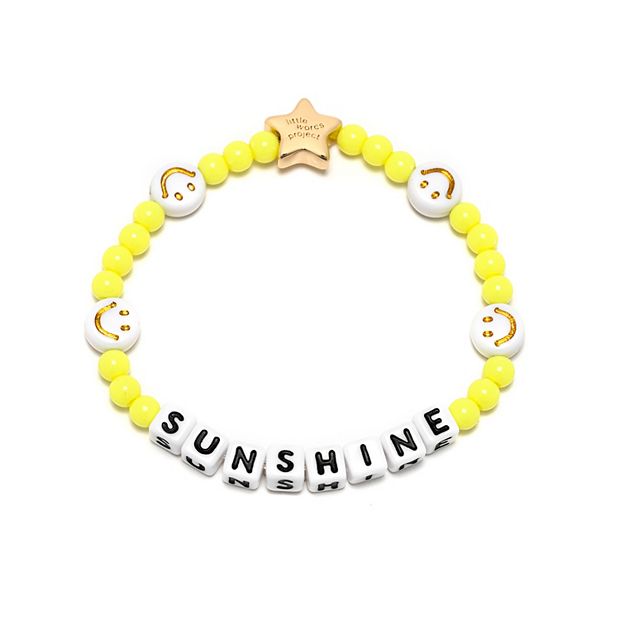 Little Words Project Sunshine Beaded Stretch Bracelet