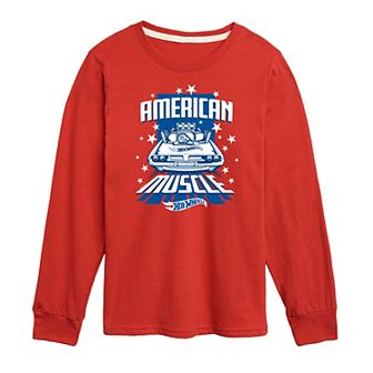 Boys 8-20 Hot Wheels American Muscle Long Sleeve Tee