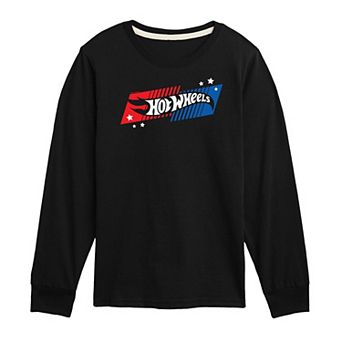 Boys 8-20 Hot Wheels American Logo Long Sleeve Tee