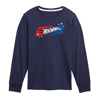 Boys 8-20 Hot Wheels American Logo Long Sleeve Tee