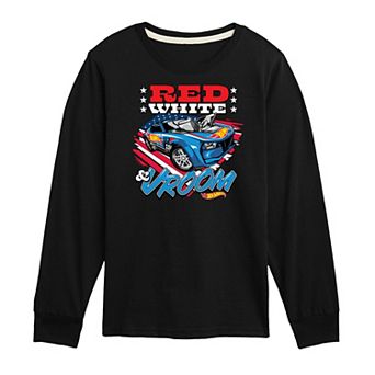 Boys 8-20 Hot Wheels Car Vroom Long Sleeve Tee