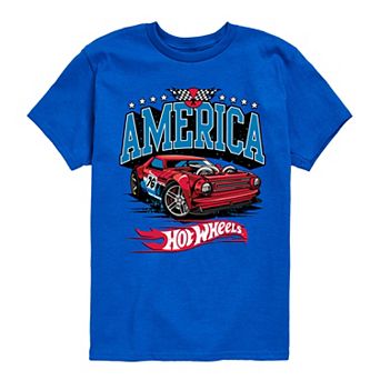 Boys 8-20 Hot Wheels America 76 Tee