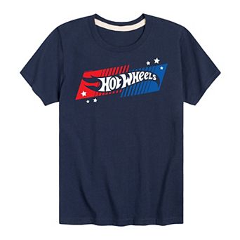 Boys 8-20 Hot Wheels American Logo Tee