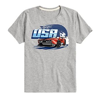 Boys 8-20 Hot Wheels USA Tee