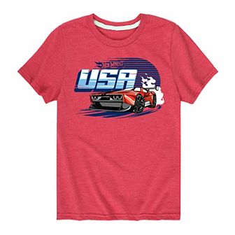 Boys 8-20 Hot Wheels USA Tee