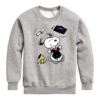 Boys 8-20 Peanuts Snoopy Woodstock Graduate Dance Crew Fleece Sweatshirt