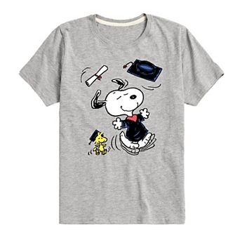 Boys 8-20 Peanuts Snoopy Woodstock Graduate Dance Graphic Tee