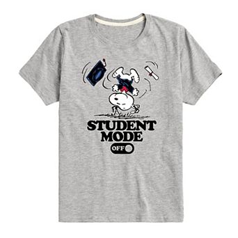 Boys 8-20 Peanuts Snoopy Student Mode Off Graphic Tee