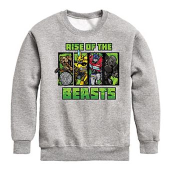 Boys 8-20 Transformers Rise Of The Beasts Crew Fleece Sweatshirt