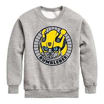 Boys 8-20 Transfomers Bumblebee Badge Crew Fleece Sweatshirt
