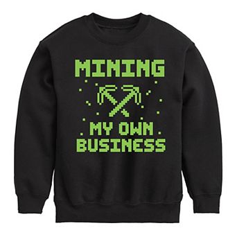 Boys 8-20 Mining My Own Business Crew Fleece Sweatshirt