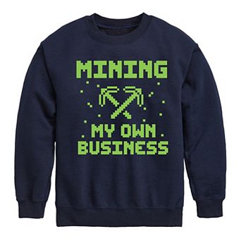 Boys 8-20 Mining My Own Business Crew Fleece Sweatshirt
