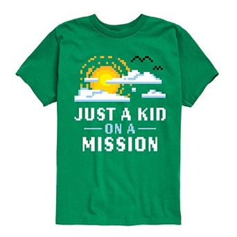 Boys 8-20 Just Kid On A Mission Graphic Tee