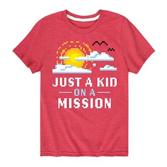 Boys 8-20 Just Kid On A Mission Graphic Tee