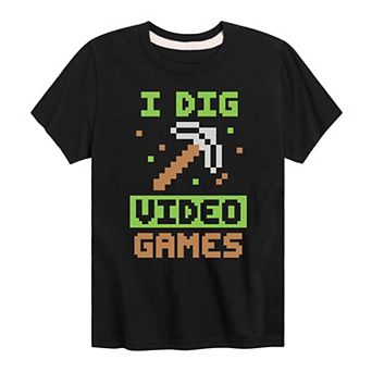 Boys 8-20 I Dig Video Games Graphic Tee