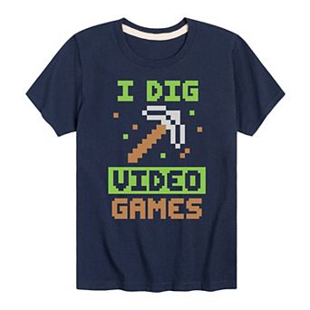 Boys 8-20 I Dig Video Games Graphic Tee