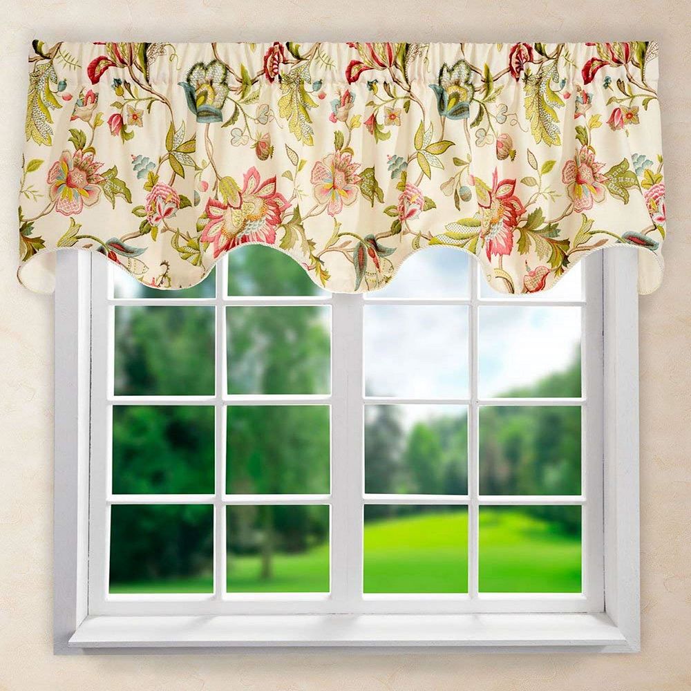 Brissac High Quality Room Darkening Natural Color Lined Scallop Window ...
