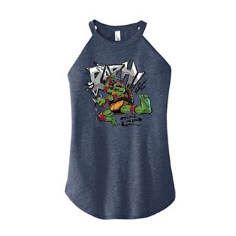 Juniors' TMNT Teenage Mutant Ninja Turtles Mutant Mayhem Raph High Neck Graphic Tank Top